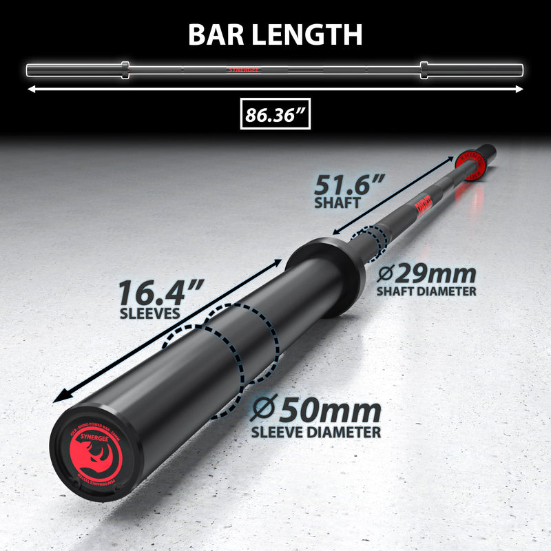 Load image into Gallery viewer, Synergee Rhino Powerlifting Barbell
