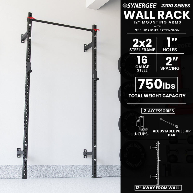 Load image into Gallery viewer, Synergee 2200 Series Wall Mounted Squat Rack
