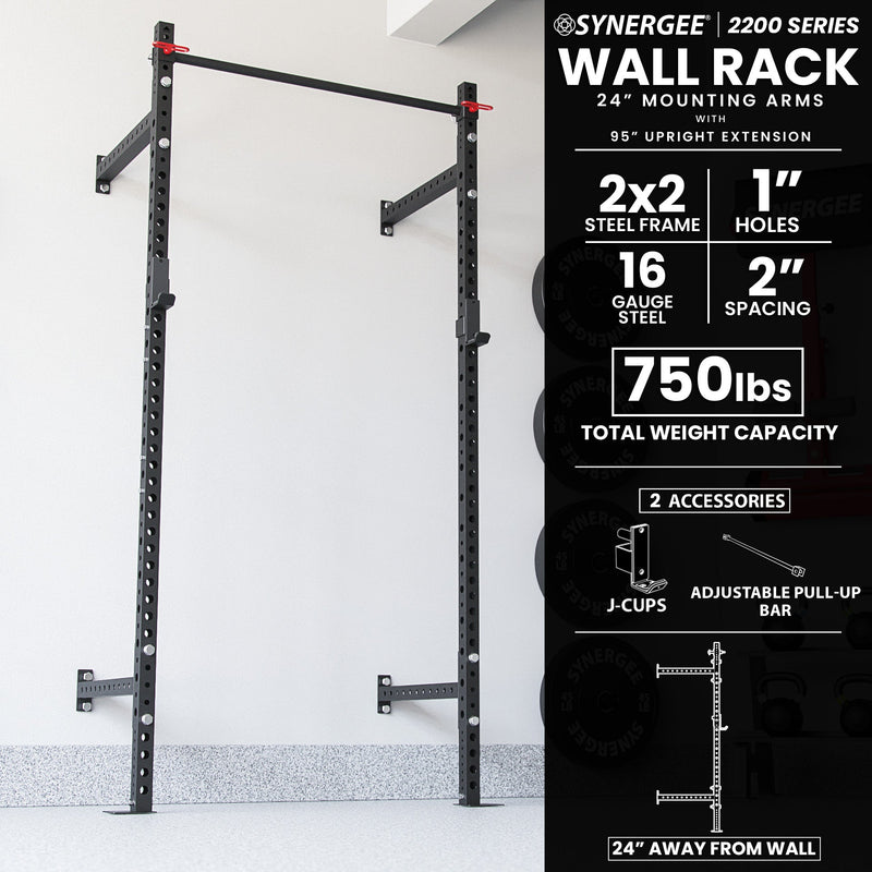 Load image into Gallery viewer, Synergee 2200 Series Wall Mounted Squat Rack
