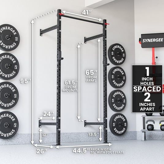 Synergee 2200 Series Wall Mounted Squat Rack