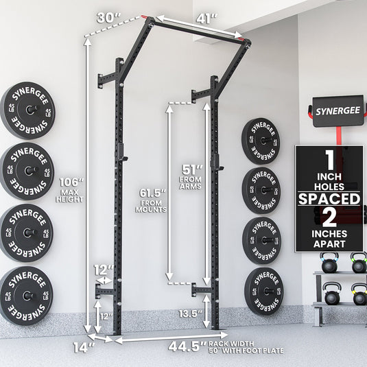 Synergee 2200 Series Wall Mounted Squat Rack