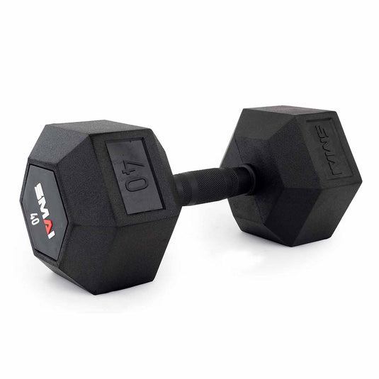 Rubber Hex Dumbbells (Pair)