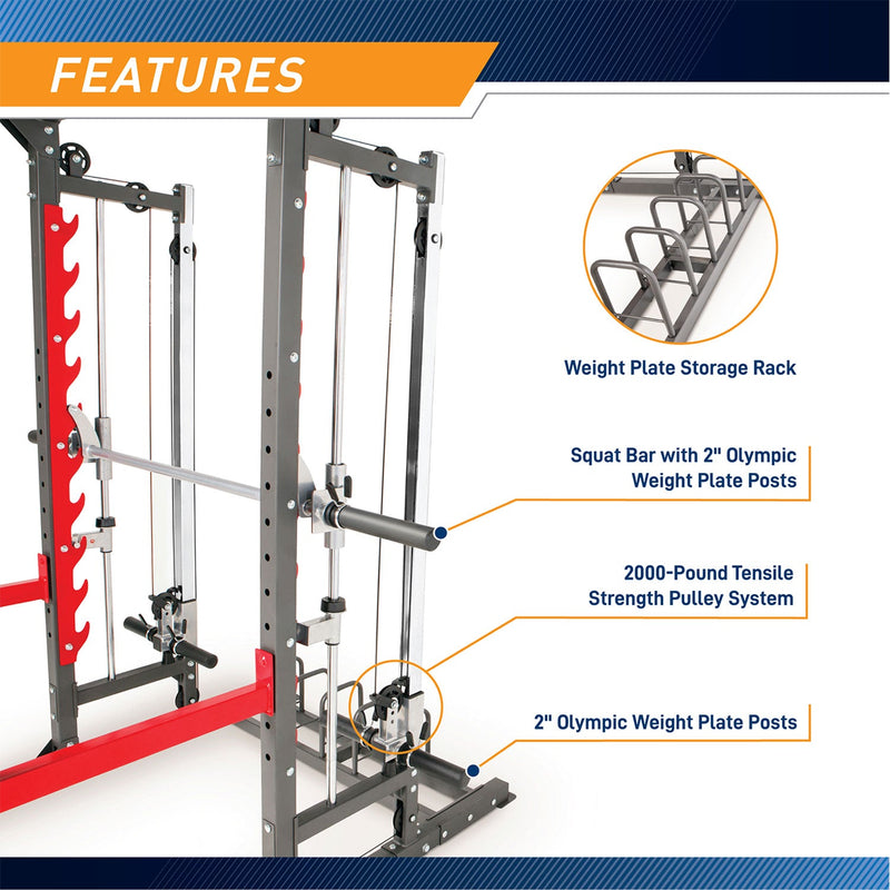 Load image into Gallery viewer, Marcy Pro Smith Machine Weight Bench Home Gym Total Body Workout Training System
