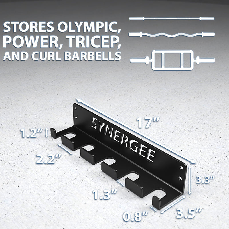 Load image into Gallery viewer, Synergee Vertical Barbell Wall Storage Racks
