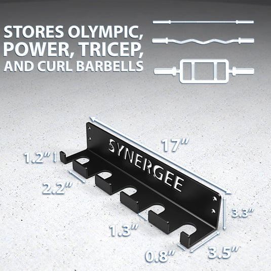 Synergee Vertical Barbell Wall Storage Racks