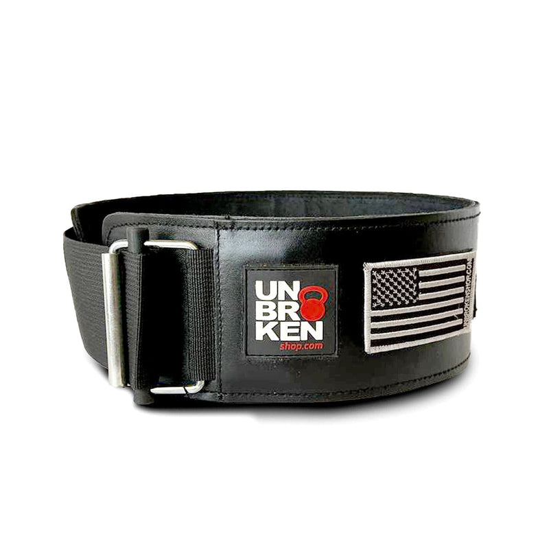 Load image into Gallery viewer, Weightlifting Leather Belt Black
