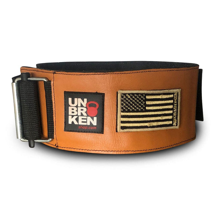 Weightlifting Leather Soft Belt Brown