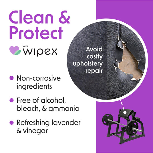 Wipex 400 Yoga Mat Wipes | Natural | Plant-based | For Fitness & Yoga Gear, Chiropractic, Massage Tables