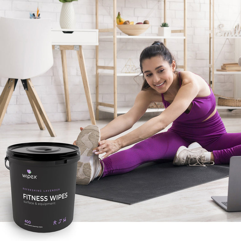 Load image into Gallery viewer, Wipex 400 Yoga Mat Wipes | Natural | Plant-based | For Fitness &amp; Yoga Gear, Chiropractic, Massage Tables
