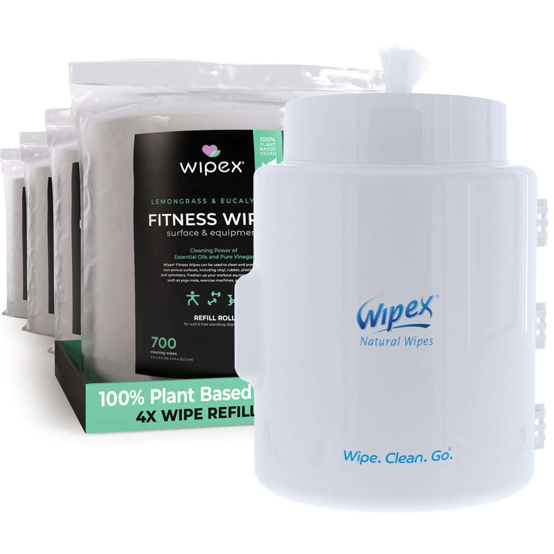 Load image into Gallery viewer, Wipex 700 Plant-Based Gym Wipes Bulk Refill Roll | Natural Fitness Equipment Wipes
