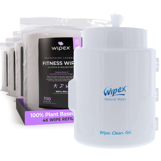 Wipex 700 Plant-Based Gym Wipes Bulk Refill Roll | Natural Fitness Equipment Wipes