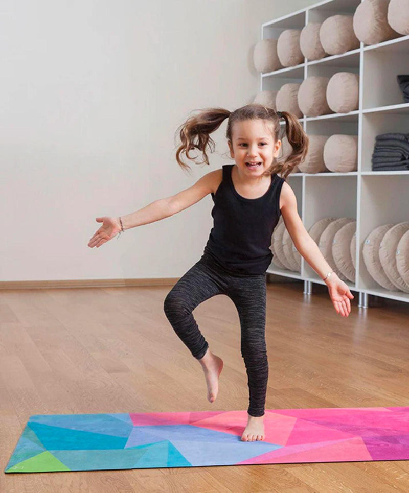 Load image into Gallery viewer, YDL Combo Kid’s Yoga Mat - 2-in-1 (Mat + Towel) For Kids Yoga Practices
