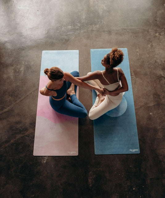 YDL Combo Yoga Mat - 2-in-1 (Mat + Towel) - Best For Hot Practices