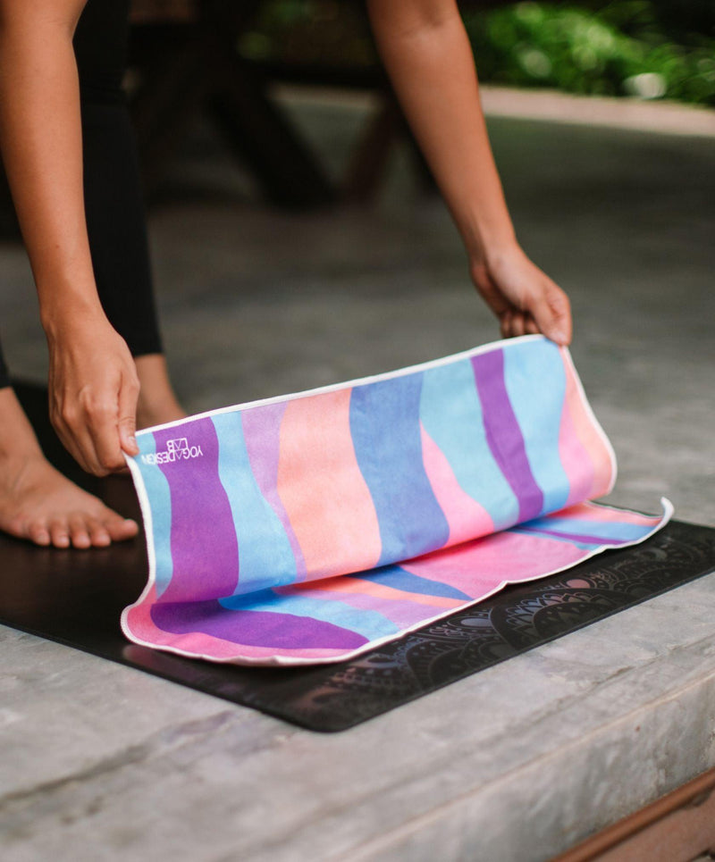 Load image into Gallery viewer, YDL Yoga Hand Towel - Ultra-Grippy, Moisture Absorbing &amp; Quick-Dry
