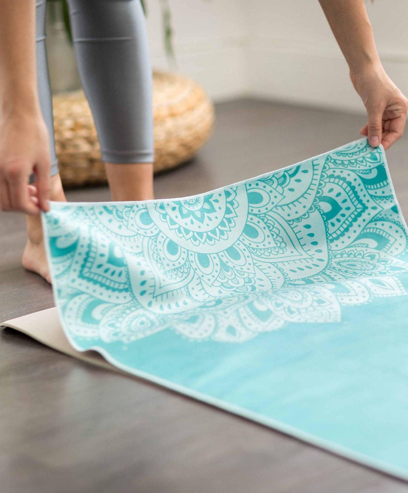 Load image into Gallery viewer, YDL Yoga Mat Towel - Ultra-Grippy, Moisture Absorbing &amp; Quick-Dry
