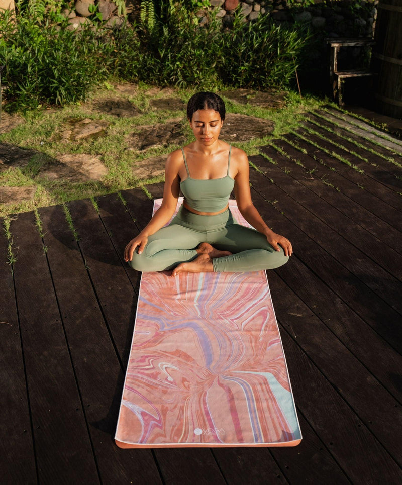 Load image into Gallery viewer, YDL Yoga Mat Towel - Ultra-Grippy, Moisture Absorbing &amp; Quick-Dry
