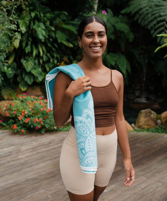 YDL Yoga Mat Towel - Ultra-Grippy, Moisture Absorbing & Quick-Dry