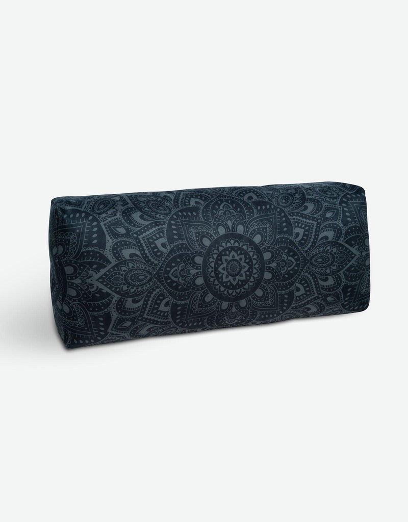 Load image into Gallery viewer, Yoga Bolster - Mandala Charcoal - Premium Comfort &amp; Geometric Style
