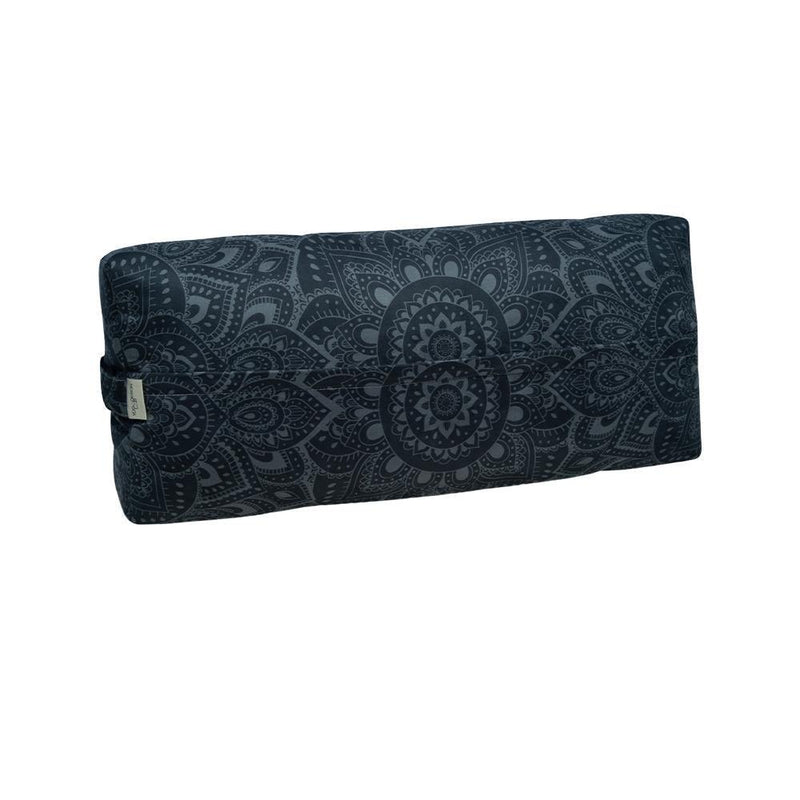 Load image into Gallery viewer, Yoga Bolster - Mandala Charcoal - Premium Comfort &amp; Geometric Style
