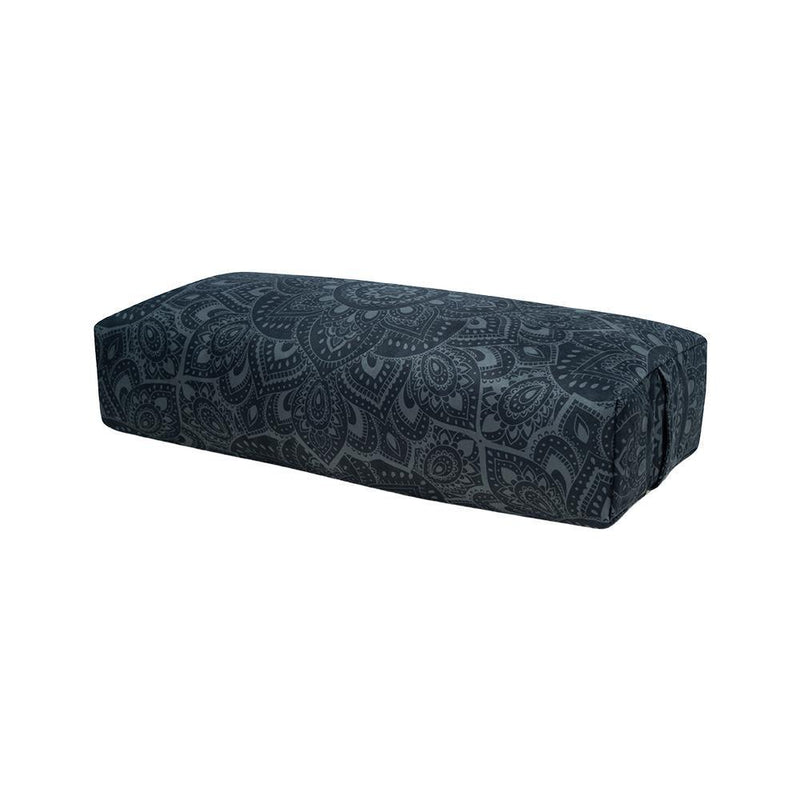 Load image into Gallery viewer, Yoga Bolster - Mandala Charcoal - Premium Comfort &amp; Geometric Style
