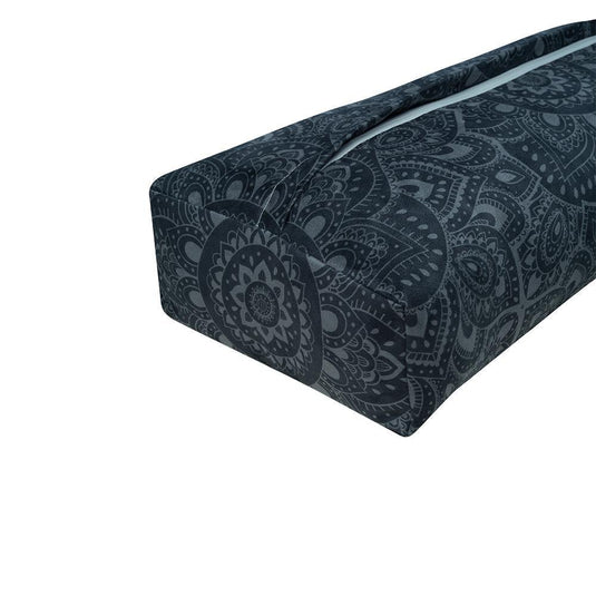 Yoga Bolster - Mandala Charcoal - Premium Comfort & Geometric Style