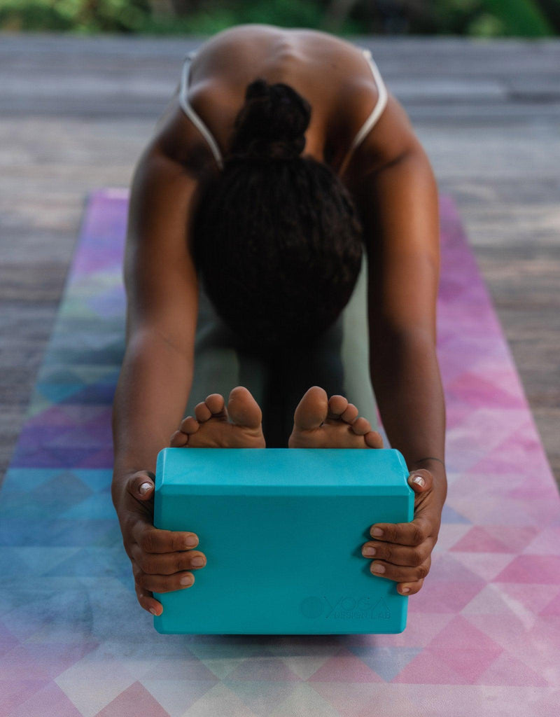 Load image into Gallery viewer, Yoga Design Lab - Yoga Foam Block - Aqua Sky - For Restorative &amp; Yin Yoga Which Supports your practices
