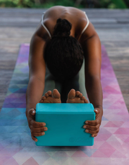 Yoga Design Lab - Yoga Foam Block - Aqua Sky - For Restorative & Yin Yoga Which Supports your practices