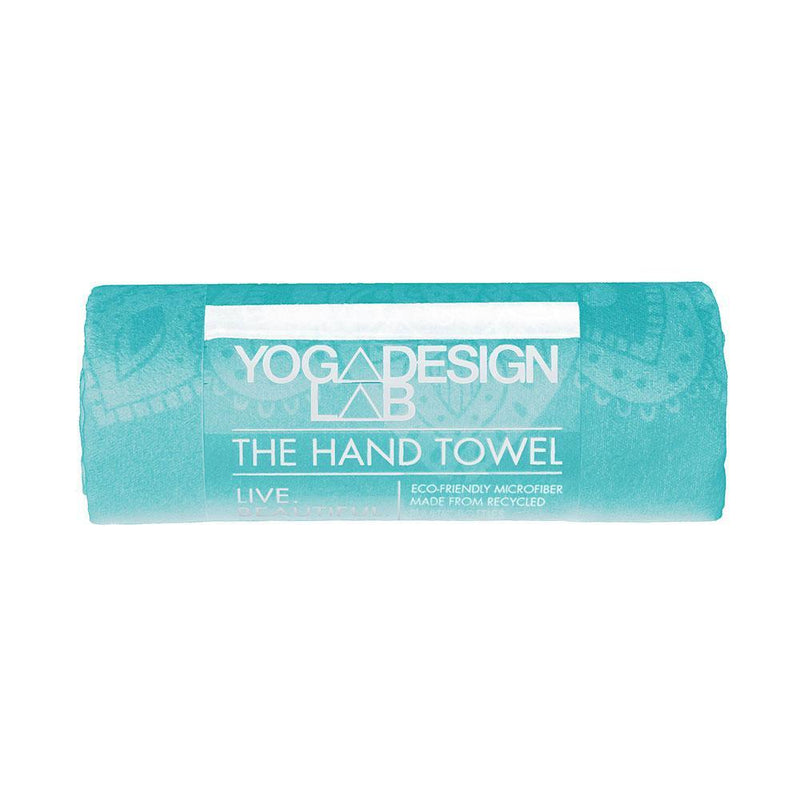 Load image into Gallery viewer, Yoga Hand Towel - Mandala Turquoise - Lightweight, Absorbent Material
