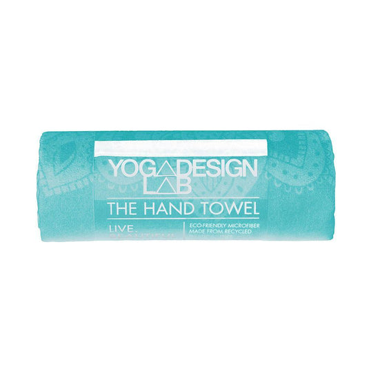 Yoga Hand Towel - Mandala Turquoise - Lightweight, Absorbent Material