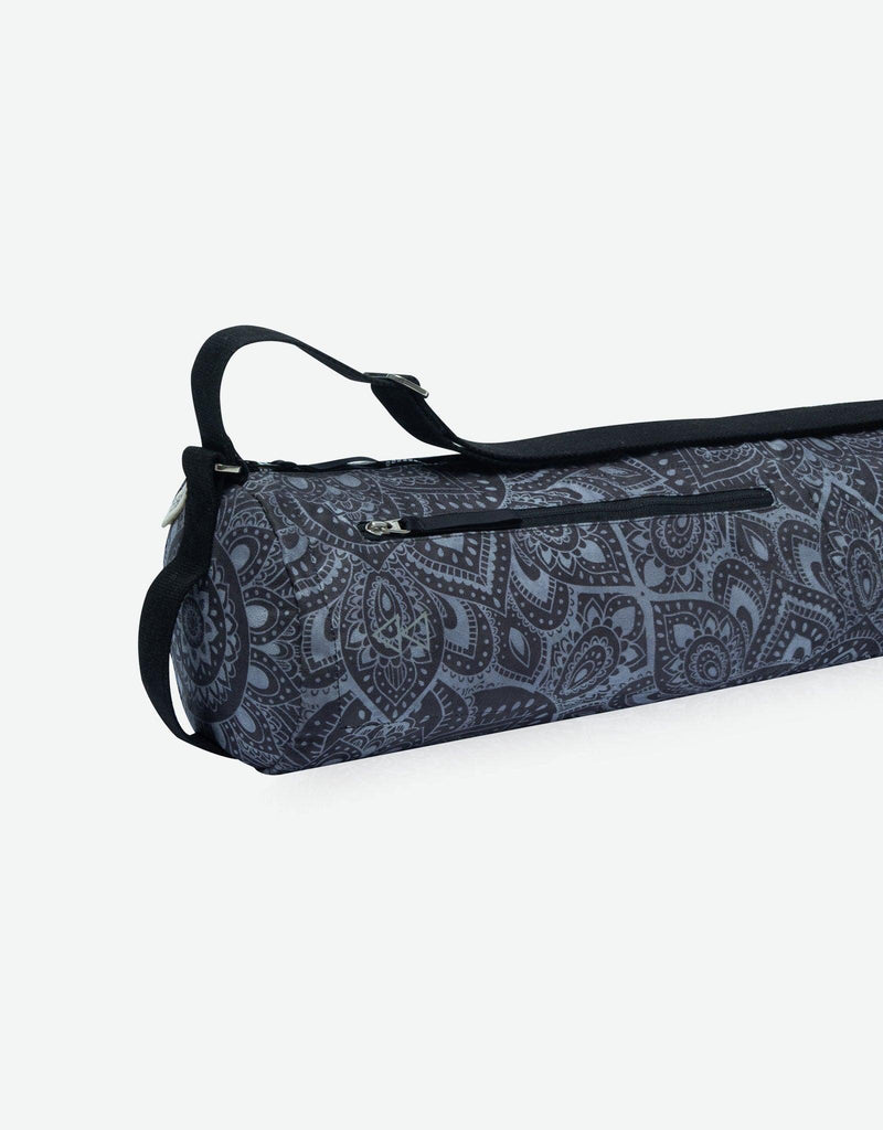 Load image into Gallery viewer, Yoga Mat Bag - Mandala Charcoal - Best For Travel To Studio or Gym
