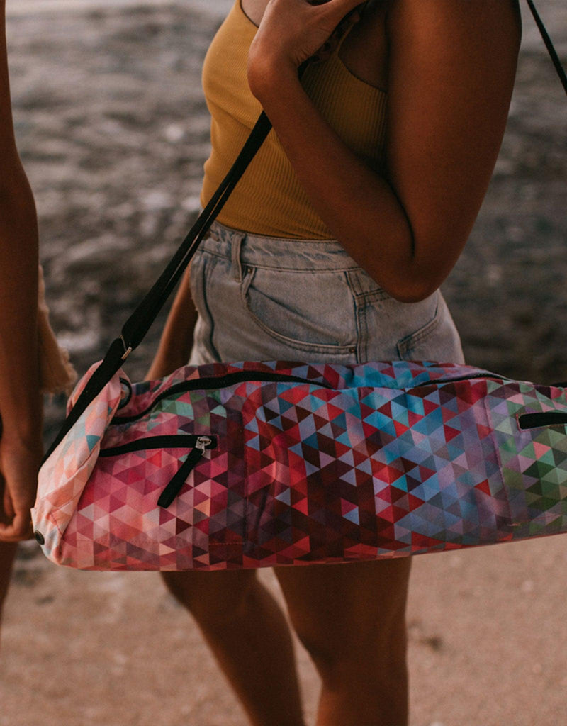 Load image into Gallery viewer, Yoga Mat Bag - Tribeca Sand - Best For Travel To Studio or Gym
