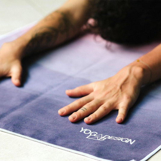 Yoga Mat Towel - Breathe - Ultra-Grippy, Moisture Absorbing & Quick-Dry