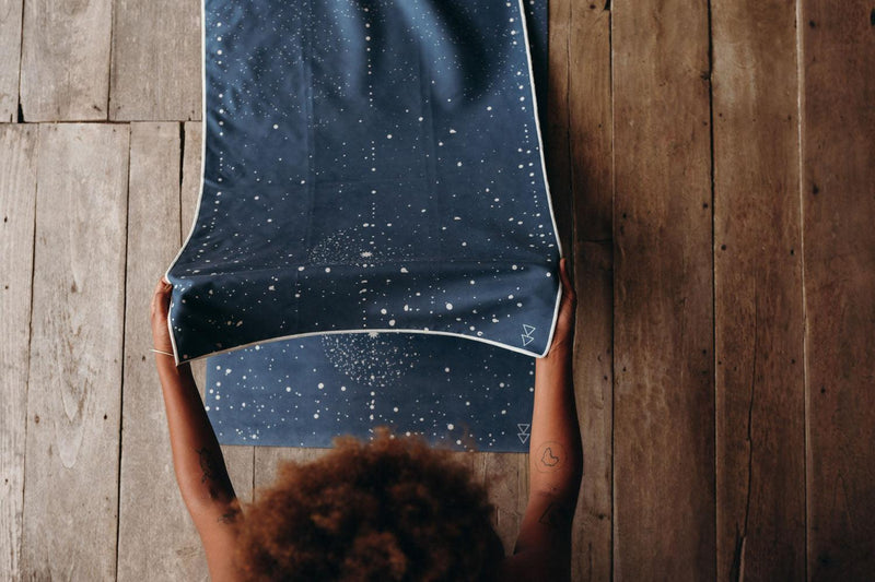 Load image into Gallery viewer, Yoga Mat Towel - Celestial - Ultra-Grippy, Moisture Absorbing &amp; Quick-Dry
