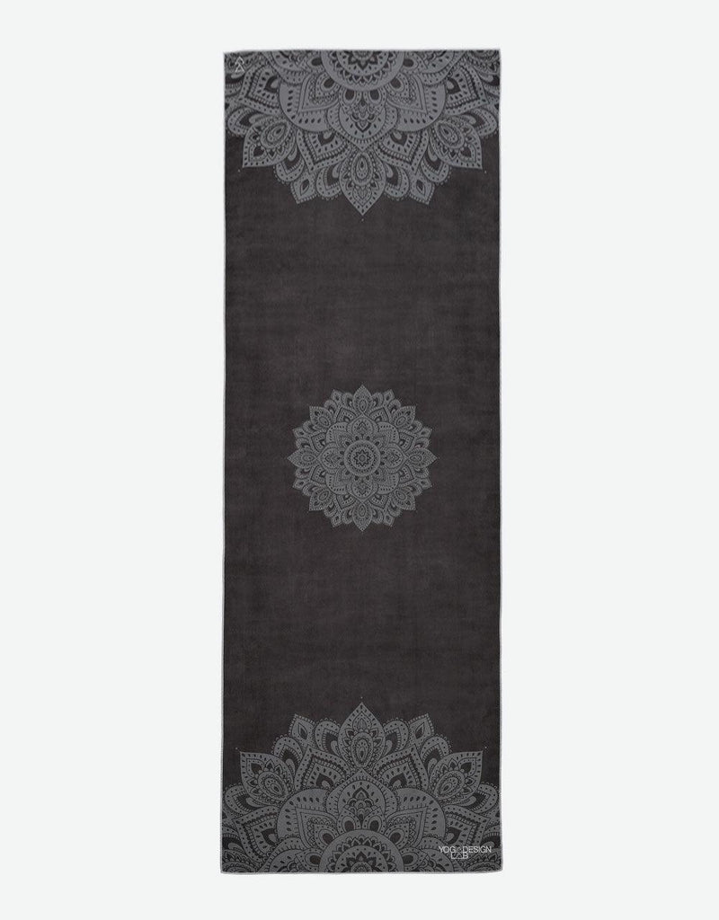 Load image into Gallery viewer, Yoga Mat Towel - Mandala Black - Ultra-Grippy, Moisture Absorbing &amp; Quick-Dry
