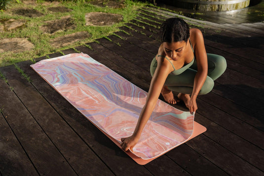 Yoga Mat Towel Pearl - Non - Slip Yoga Mat Towel & Hot Yoga Mat Towel