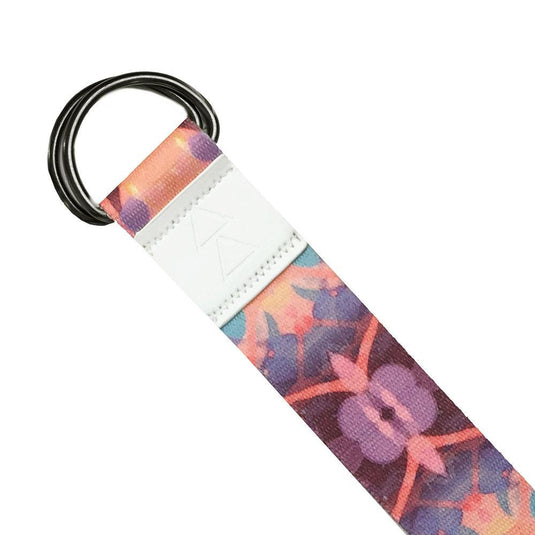 Yoga Design Lab - Yoga Strap - Kaleidoscope - Best For Stretching, Pilates, Physical Therapy