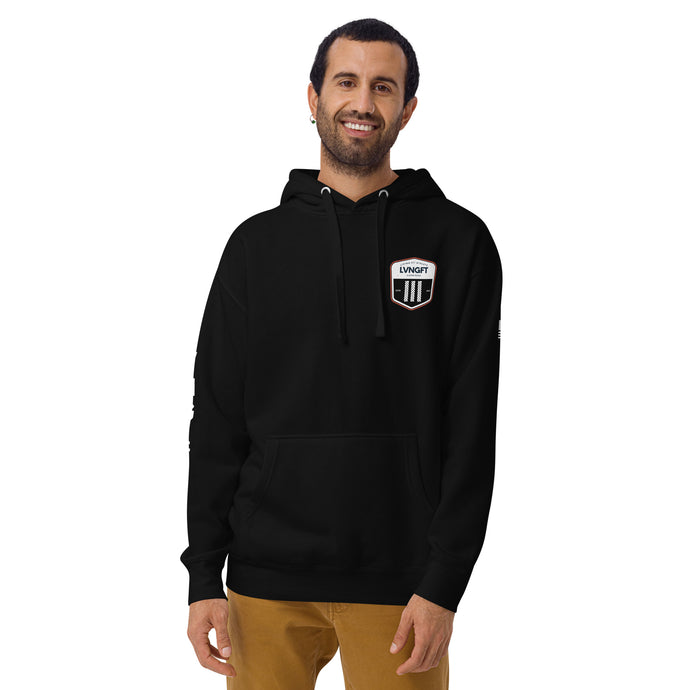 LVNGFT Battle Rope Badge Hoodie